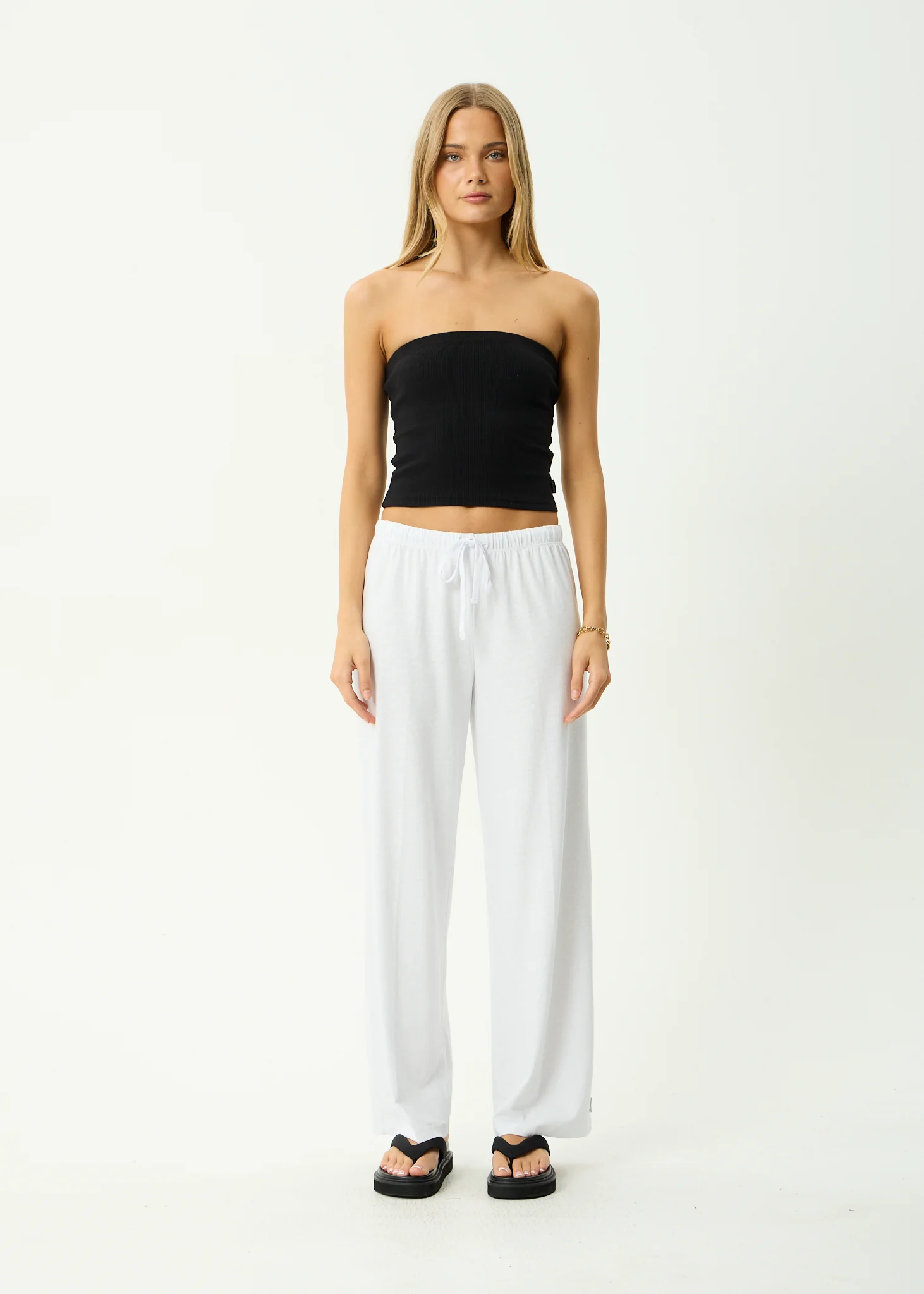 AFENDS Womens Jones - Pant - White