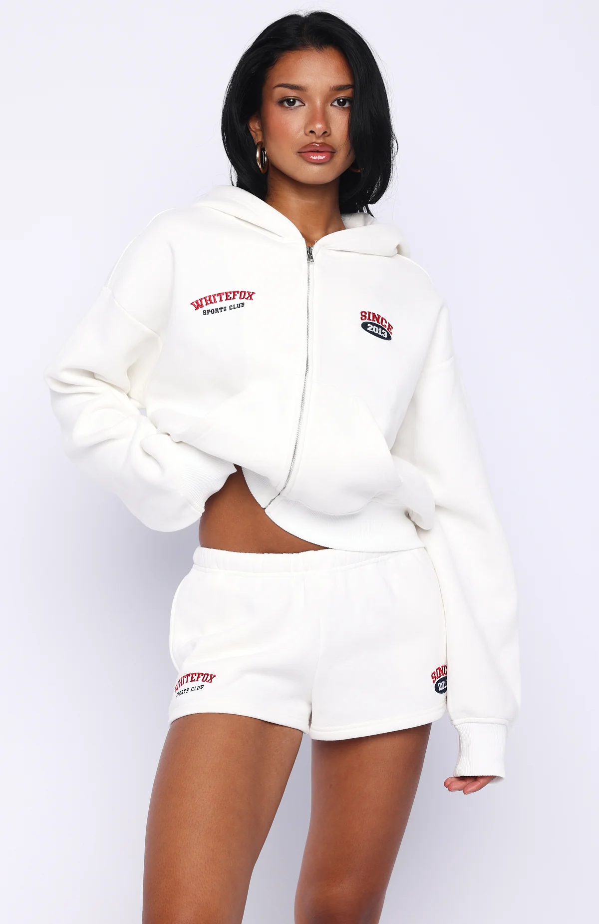 Up For Anything Lounge Shorts White