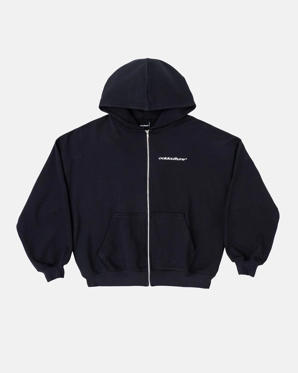 ESSENTIAL ZIP HOODIE BLACK