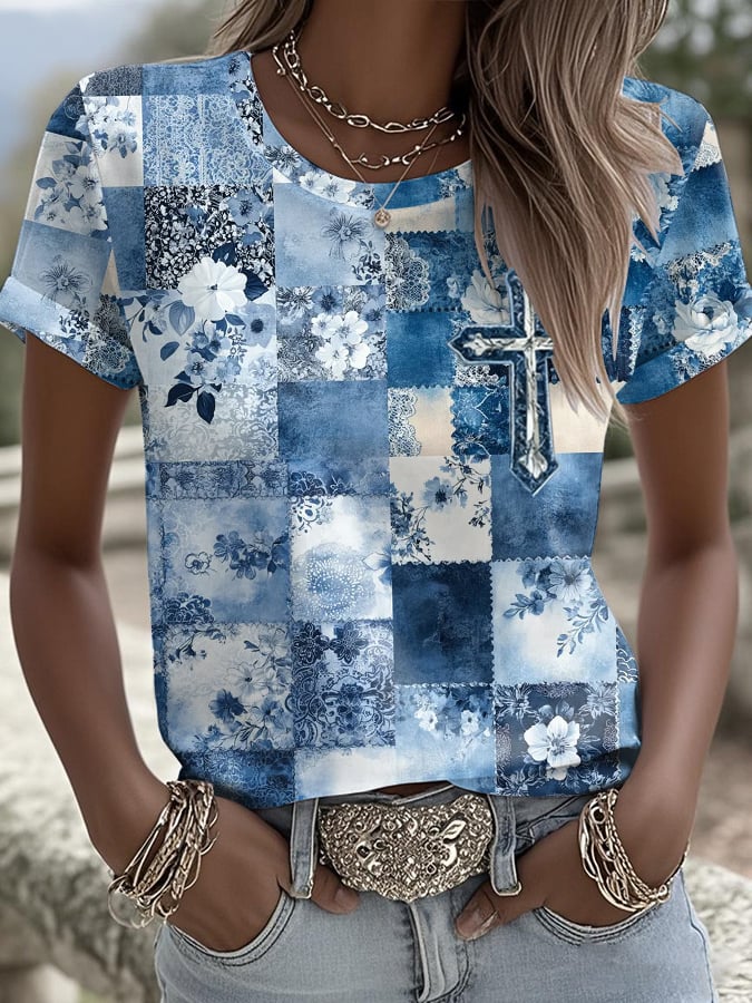 Women'S Faith Art Print T-Shirt