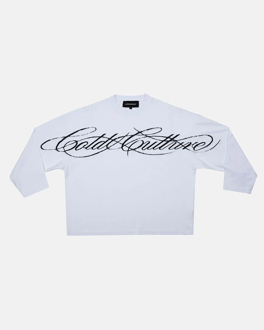 CROSSED SCRIPT LONGSLEEVE 2.0 WHITE