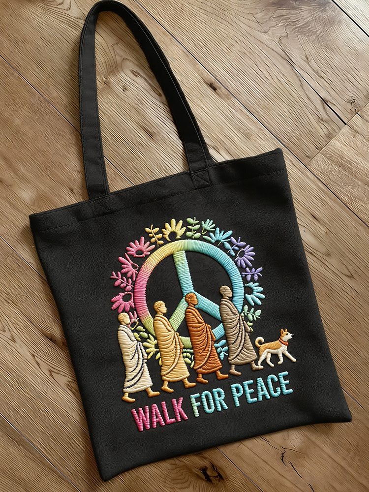 Walk For Peace Art Ecofriendly Tote Bag