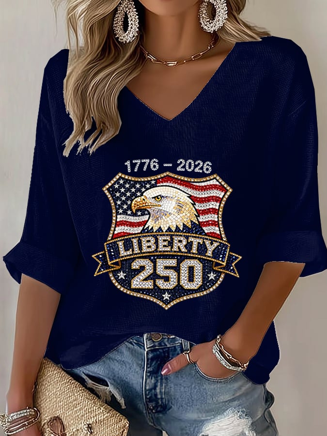 Women's  American 250th Print T-Shirt