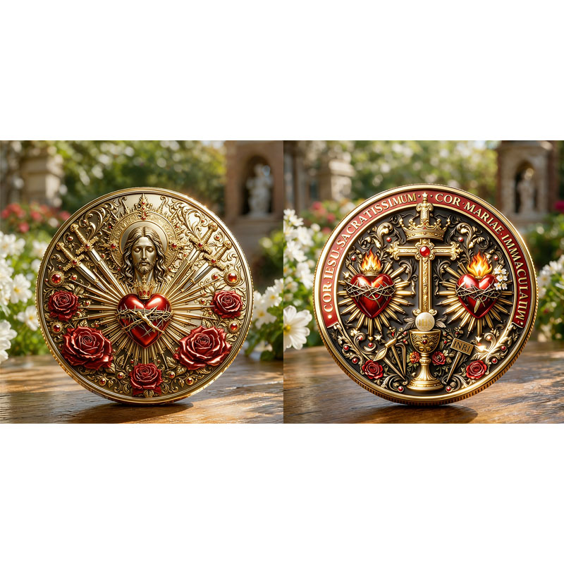 Sacred Heart of Jesus & Immaculate Heart of Mary Commemorative Coin
