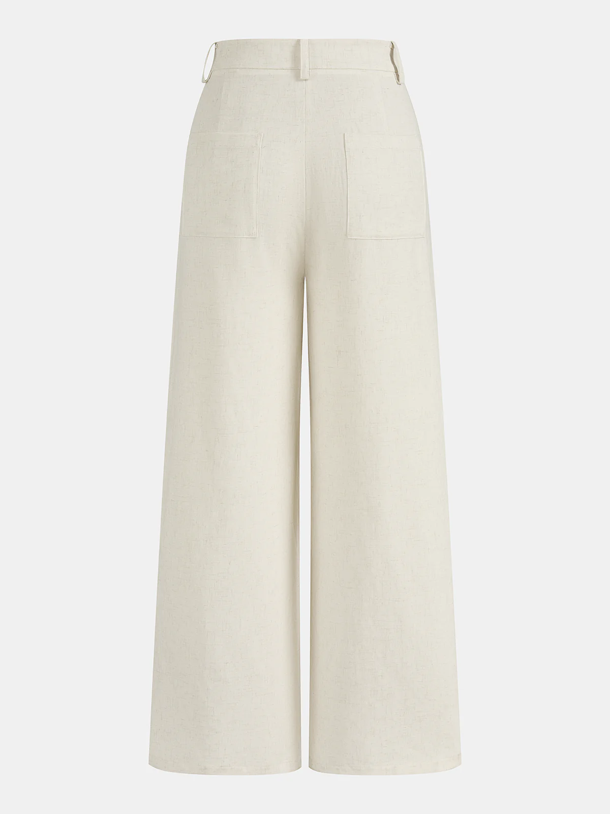 Cotton Linen High Waist Wide Leg Pants