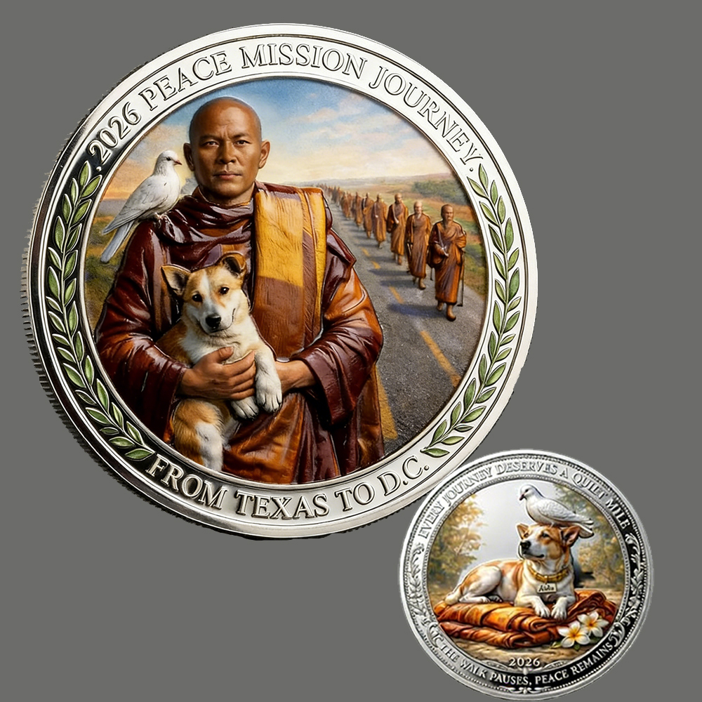 2026 Peace Walk Mission Trip Anniversary Coin
