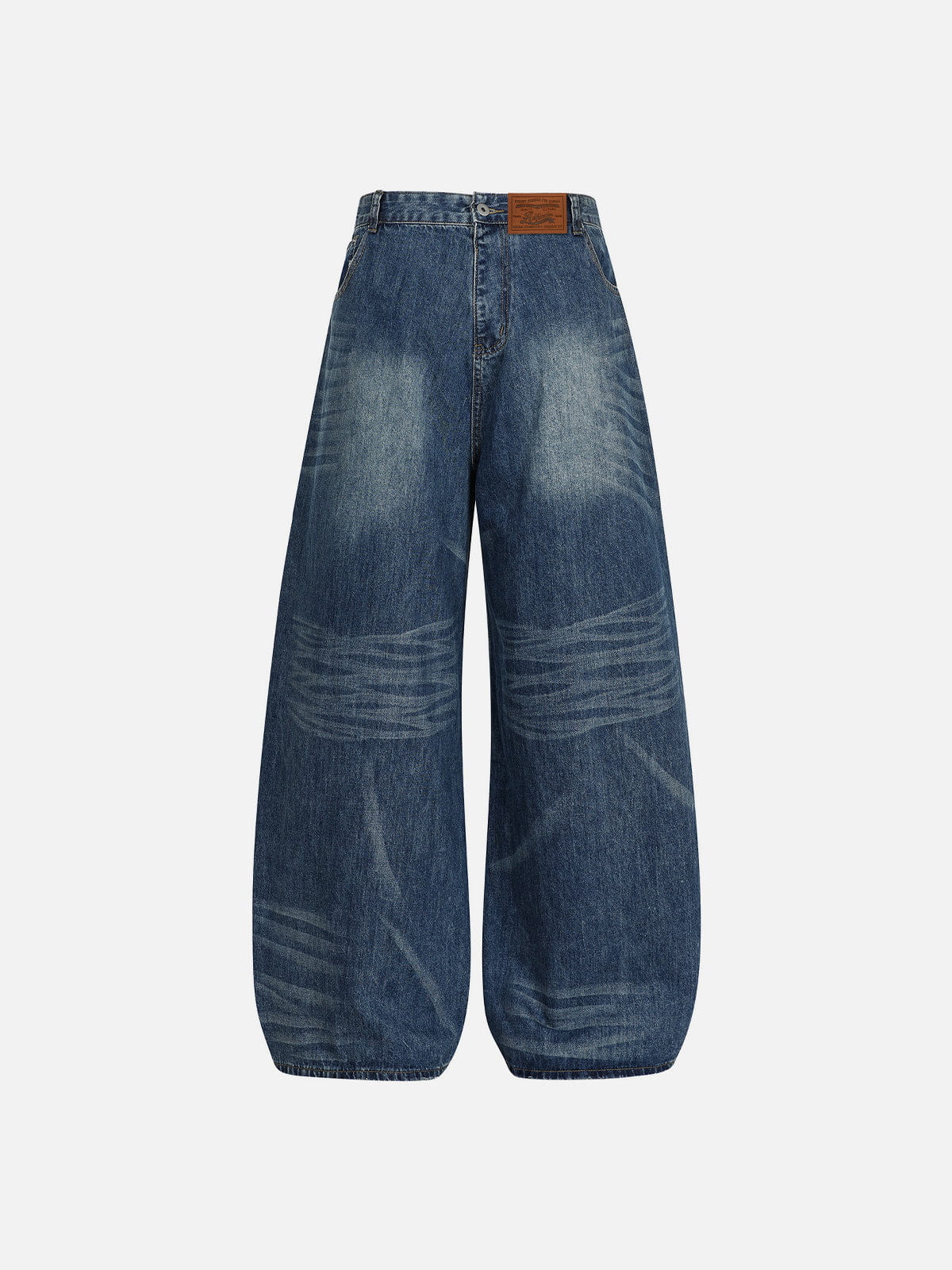 Aelfric Eden Leopard Pocket Reversible Baggy Barrel Jeans