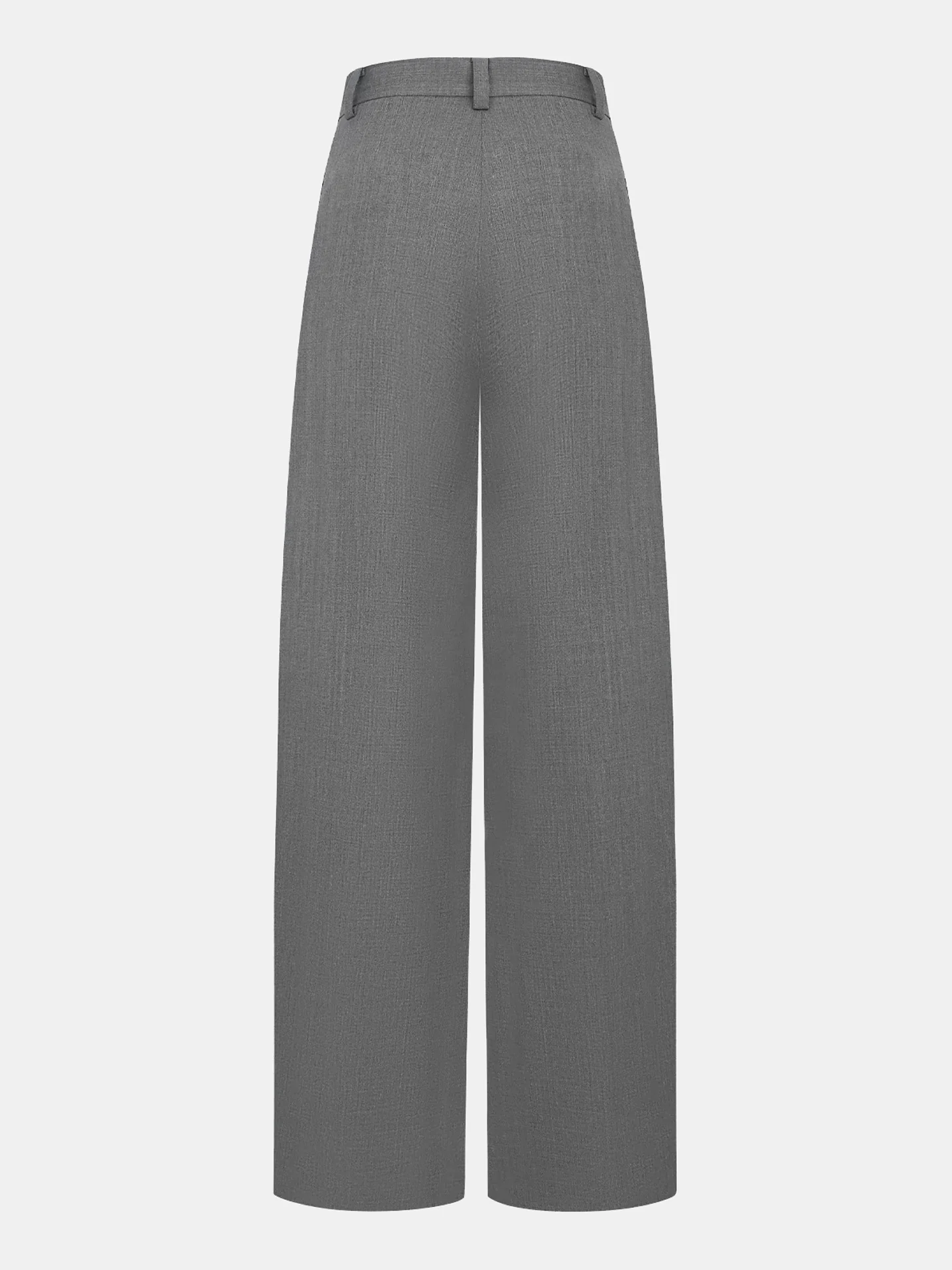 Asymmetric Pleated Wide-Leg Pants
