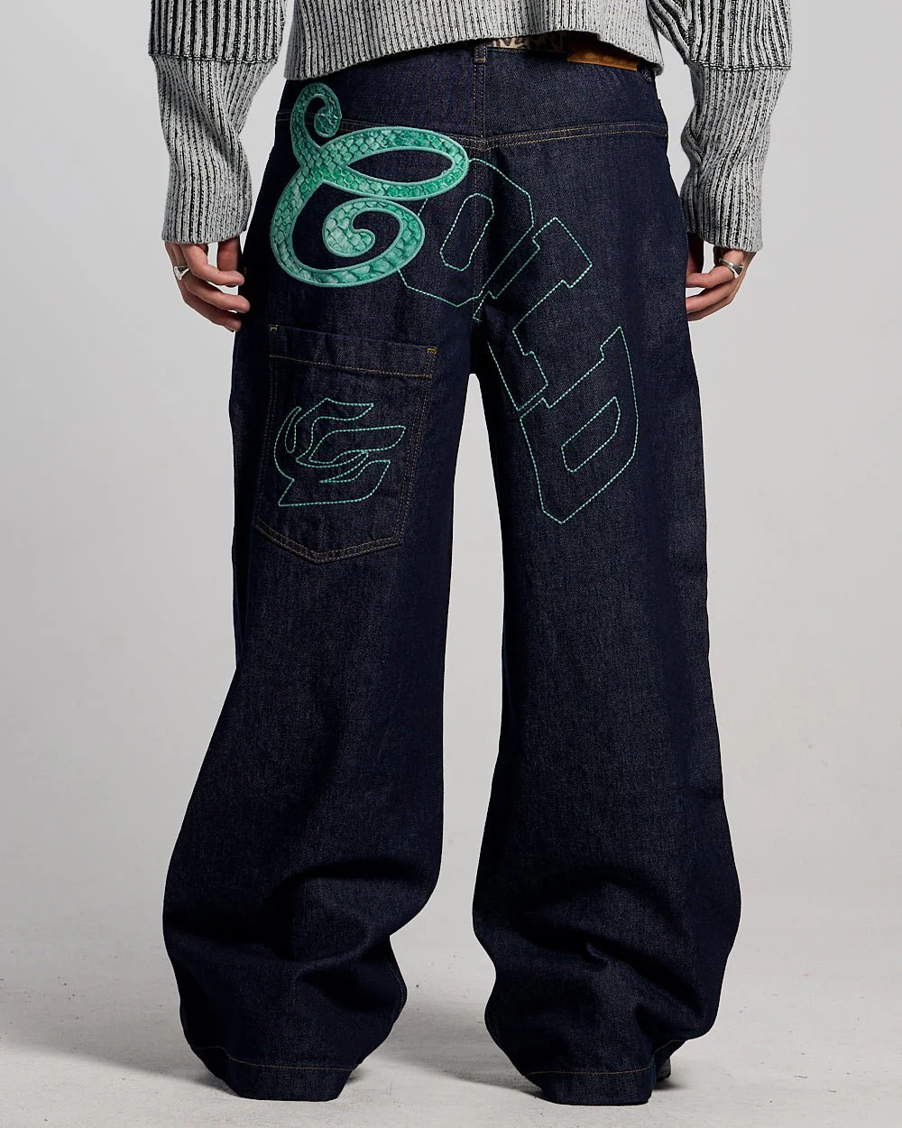 COLLEGE V3 PANTS RAW DENIM