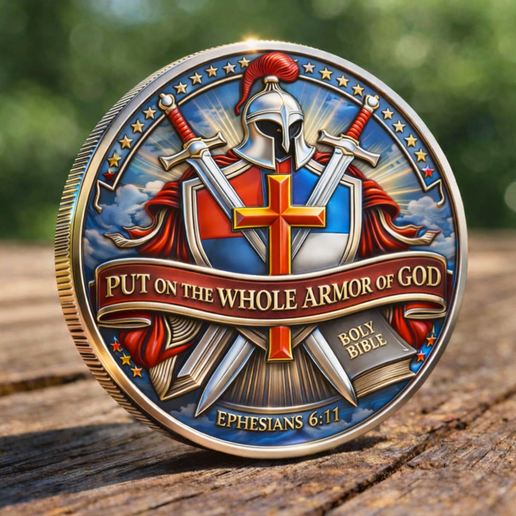 “God Don’t Play About Me” Christian Faith Challenge Coin