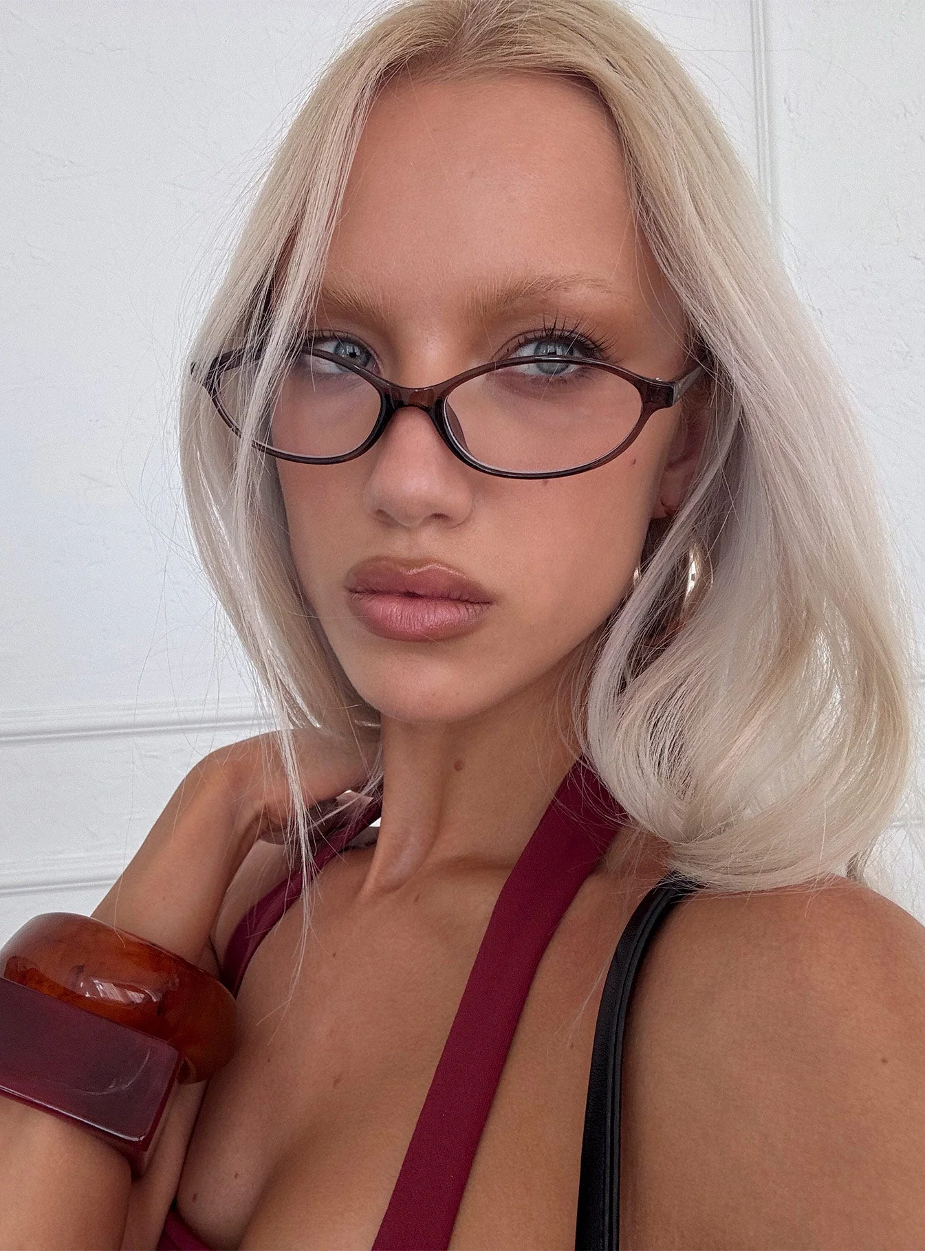 Life Begins Blue Light Glasses Brown