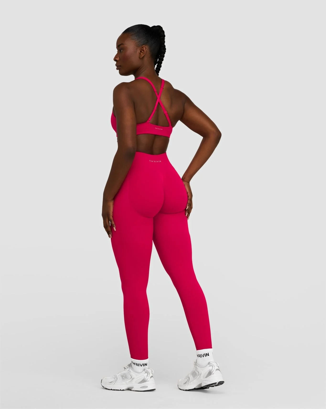 Elevate™ Sculpting Mid Waist Scrunch Leggings | Strawberry