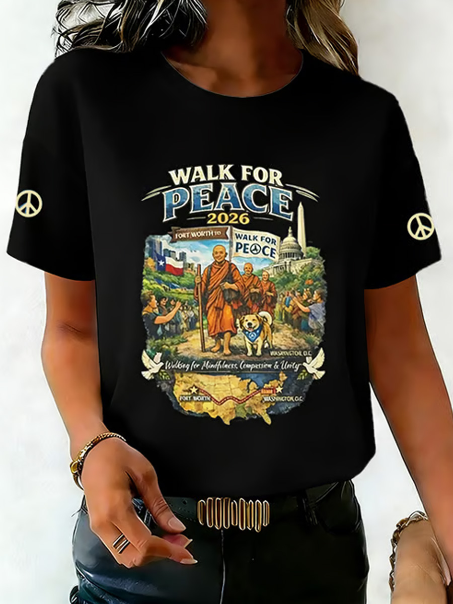 Women's Walk For Peace Art Print T-shirt2