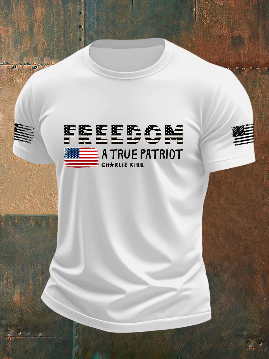 Men's Freedom Is Not Free This is the Turning Point R.I.P Charlie Kirk Short Sleeve T-shirt