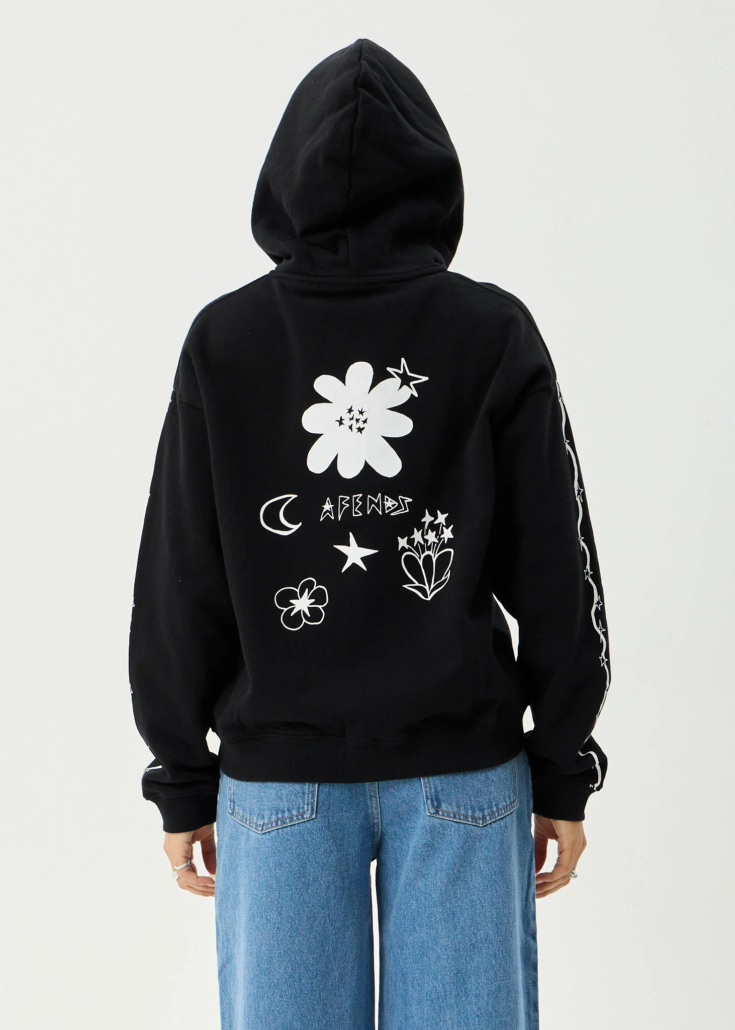 AFENDS Womens Terra - Zip Hood - Black