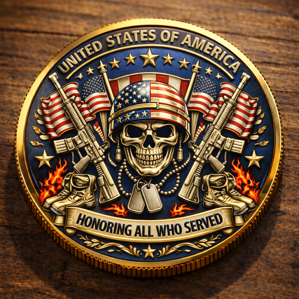 🏆Flash Sale 60% OFF - Honoring All Who Served Military Coin