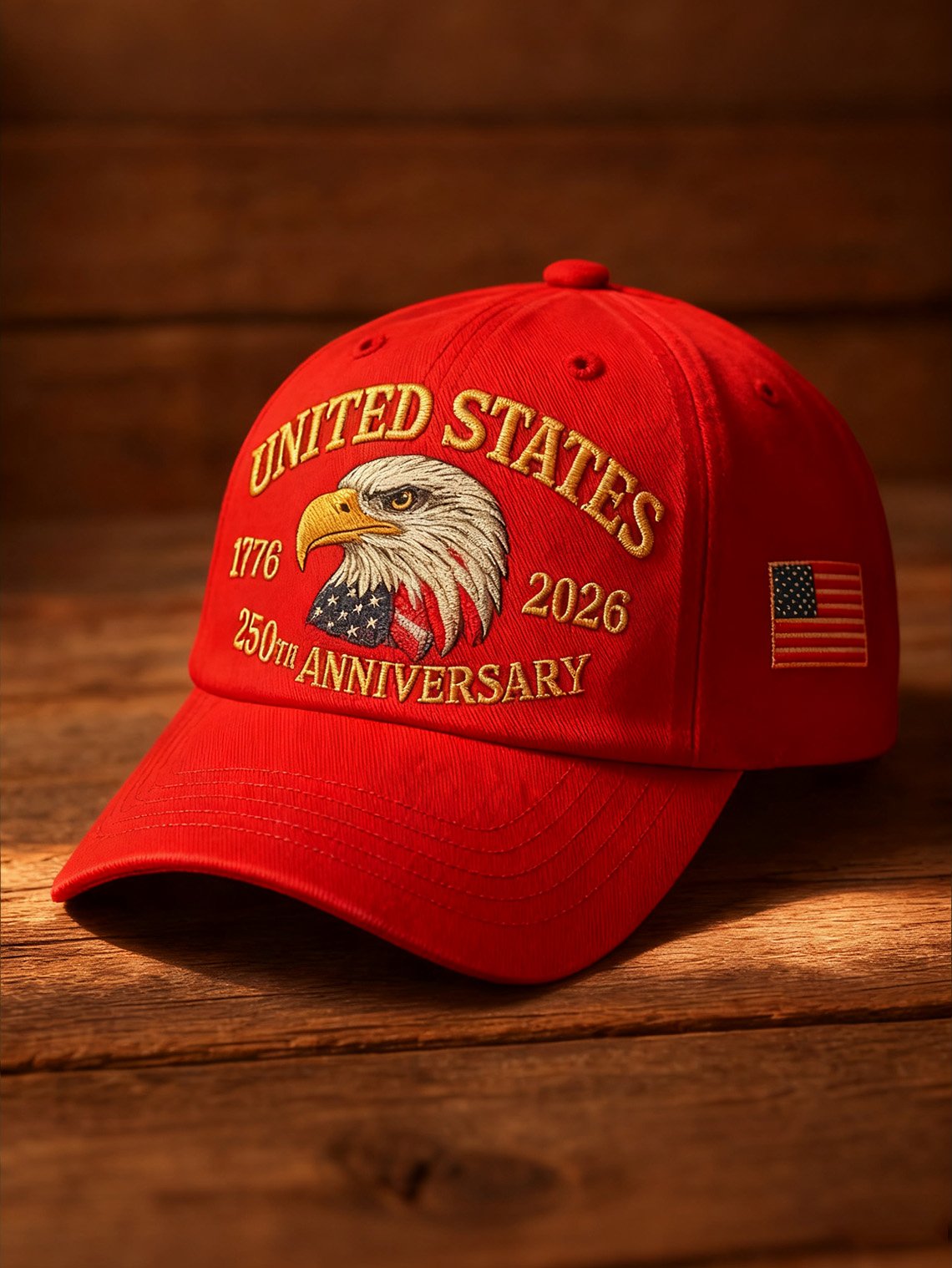 Men's Casual American 250th Anniversary Print Baseball Cap
