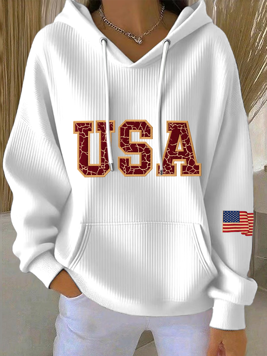 Women's Vintage  Print Hoodie