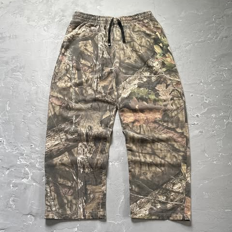 Casual Camouflage Vintage Wide Leg Pants