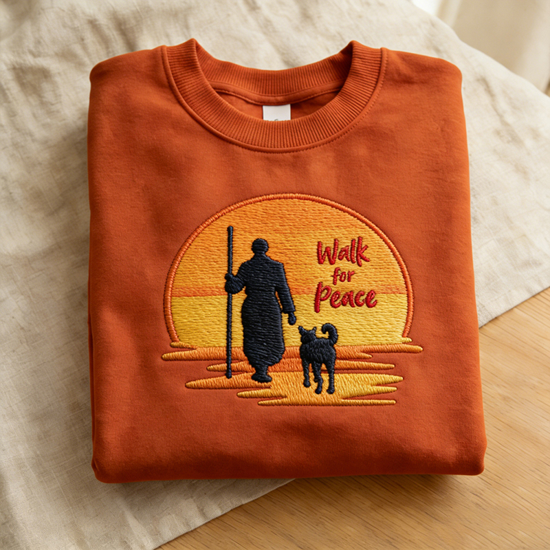 Walk For Peace With Aloka Dog Comfy Sweatshirt