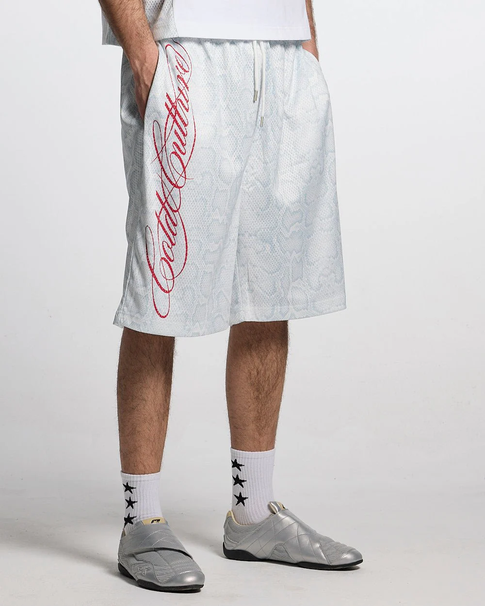 RIOT MESH SHORT WHITE