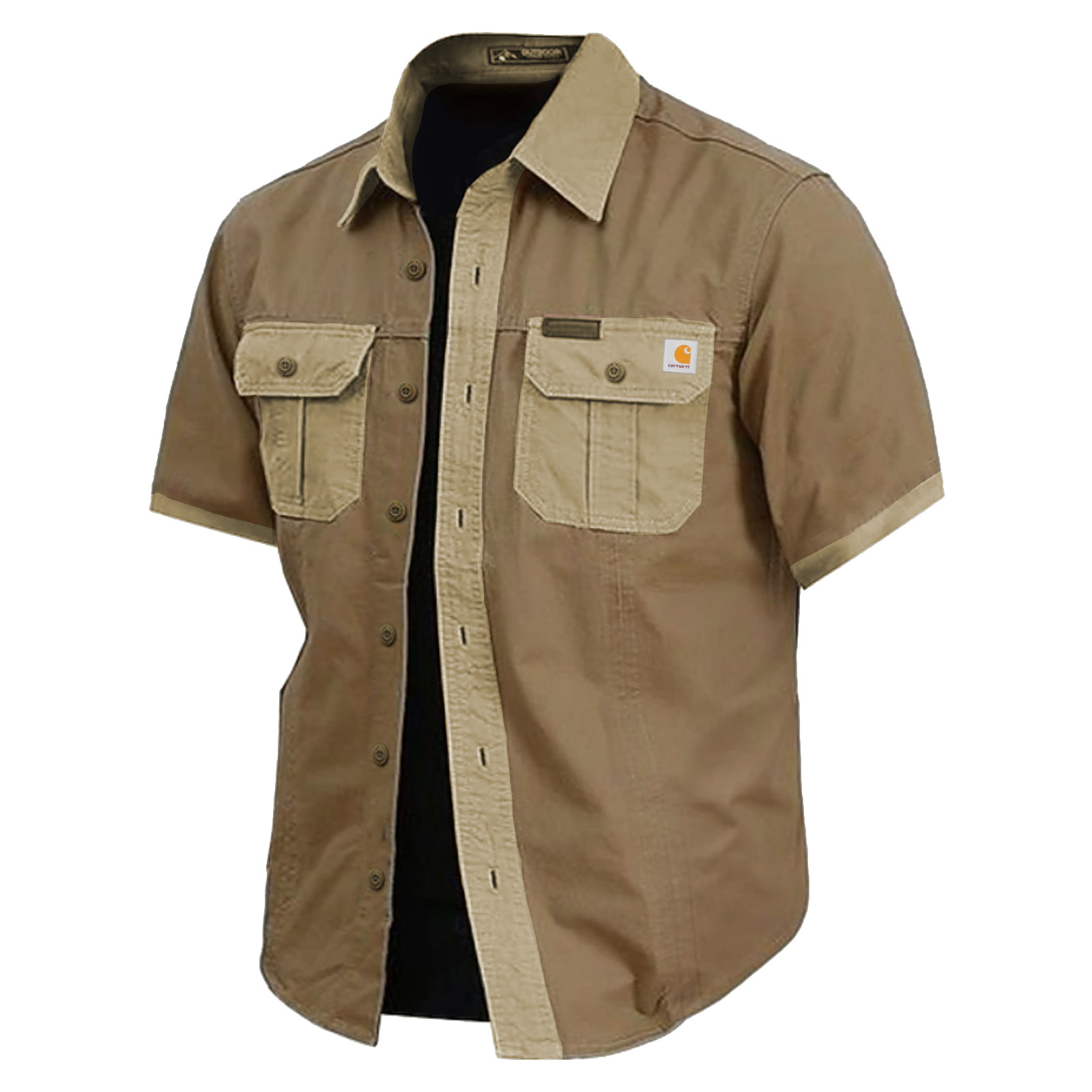 Men's Cow-Print Work Shirt / Western Shirt
