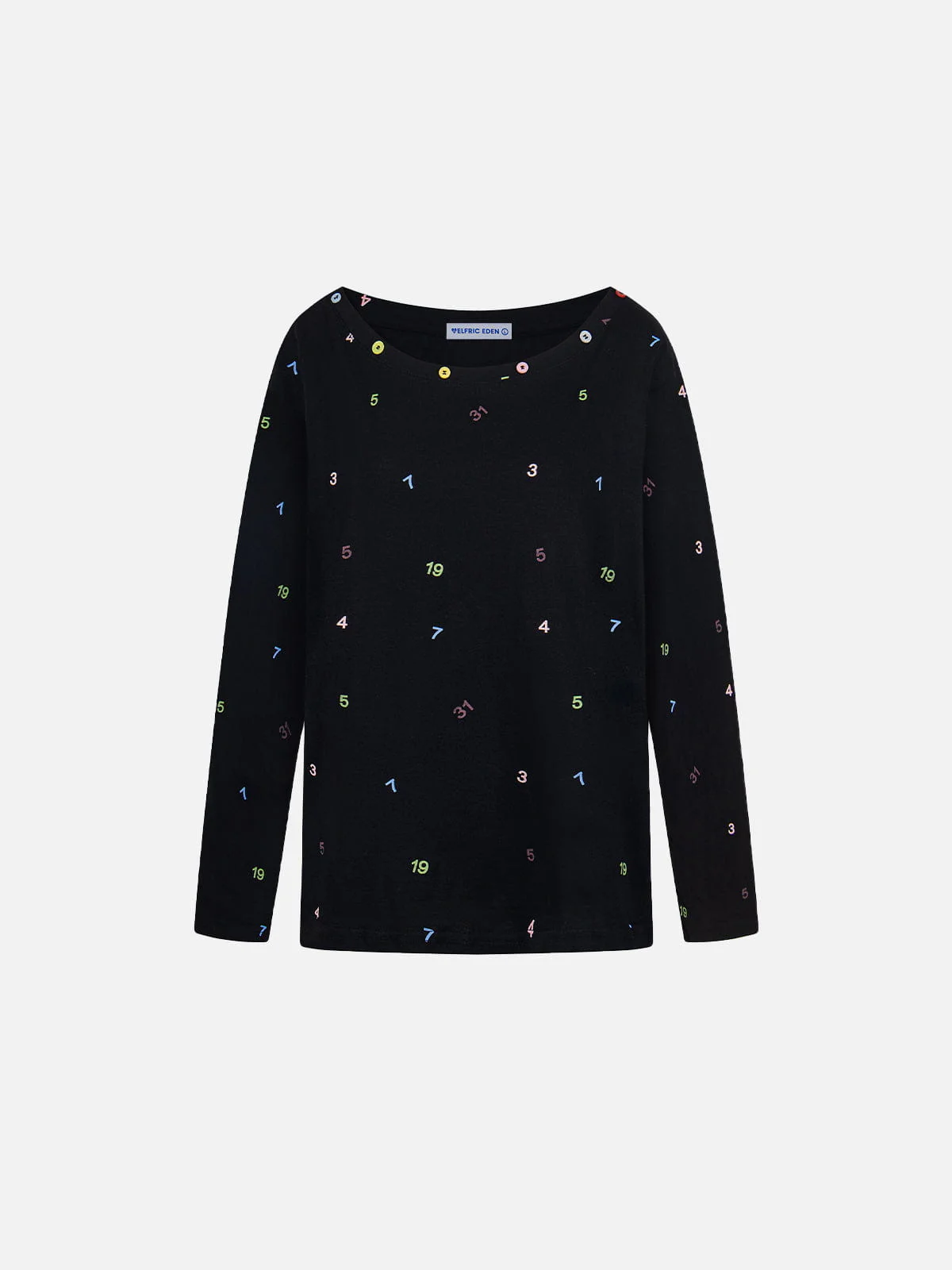 Aelfric Eden Boxy Number Print Long Sleeve Tee