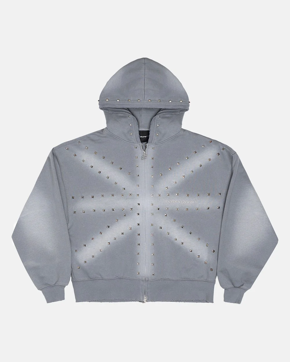 ROYAL ZIP HOODIE ANTARTIC GREY
