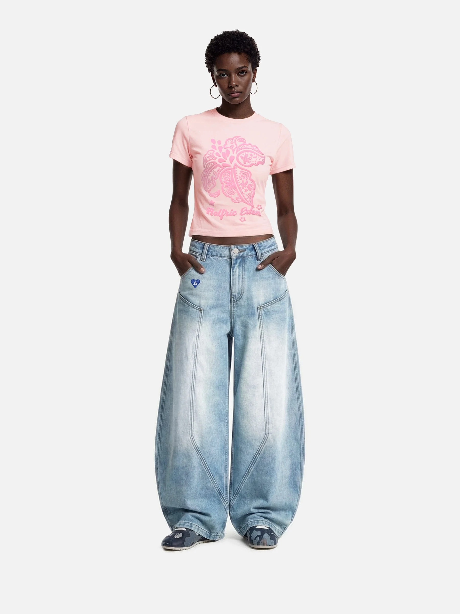 [Pre-Order] Aelfric Eden Floral Graphic Baby Tee