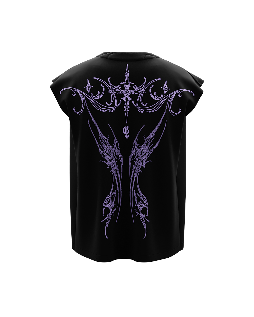 Dissect Black Boxy Unisex Vest