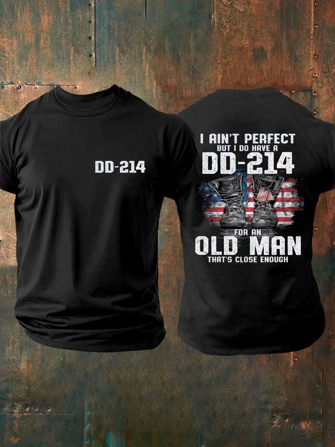 Men's Veterans Print Casual T-Shirt