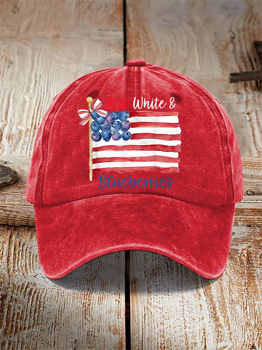 Red, White & Blueberries Casual Unisex Hat