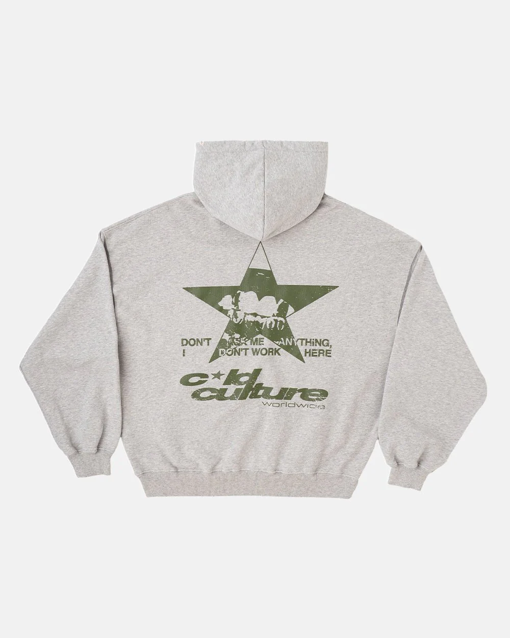 STAR TEETH HOODIE ASH GREY
