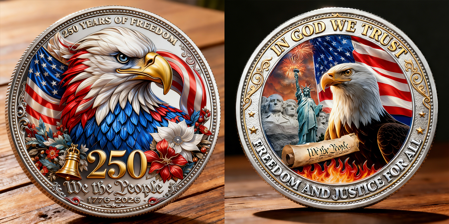250 Years of Freedom – Commemorative Coin