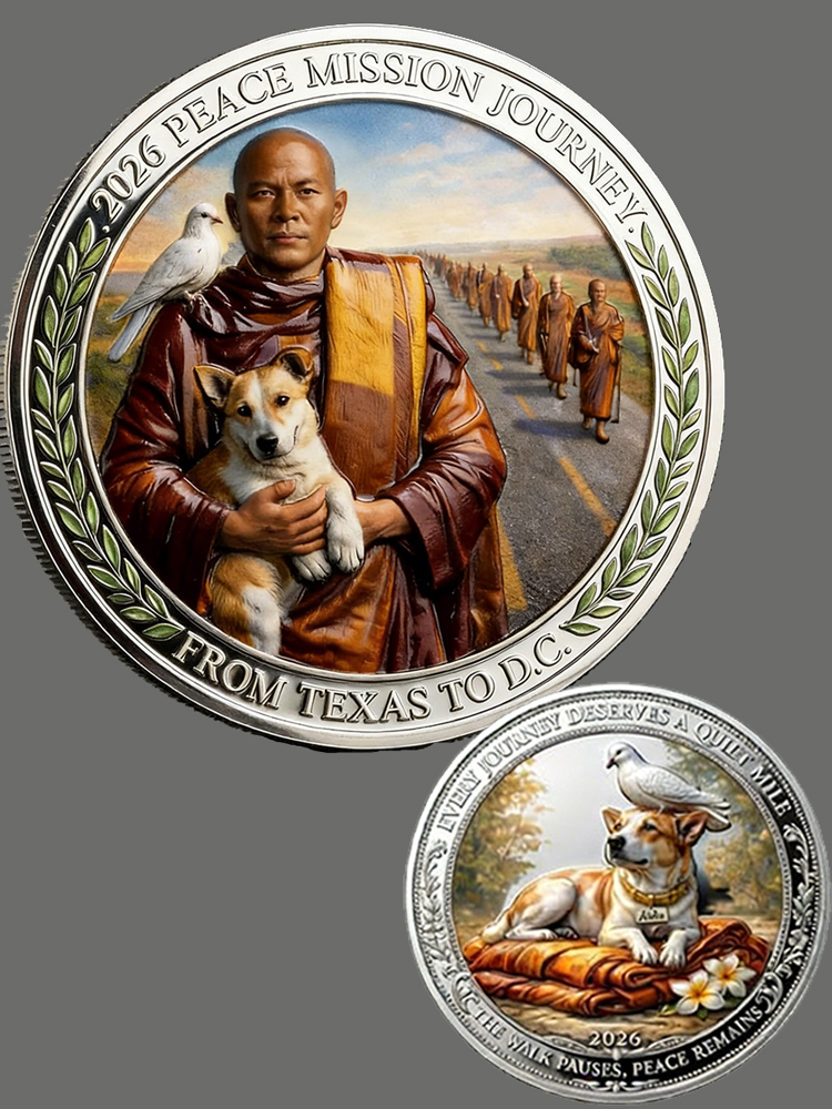 2026 Peace Walk Mission Trip Anniversary Coin