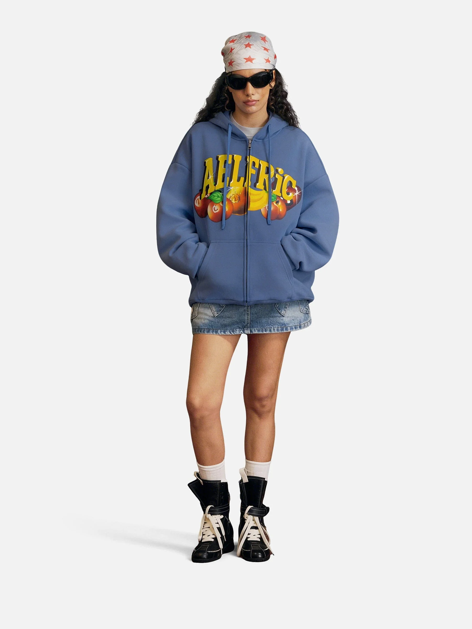 Aelfric Eden Oversized Fruit Graphic Hoodie