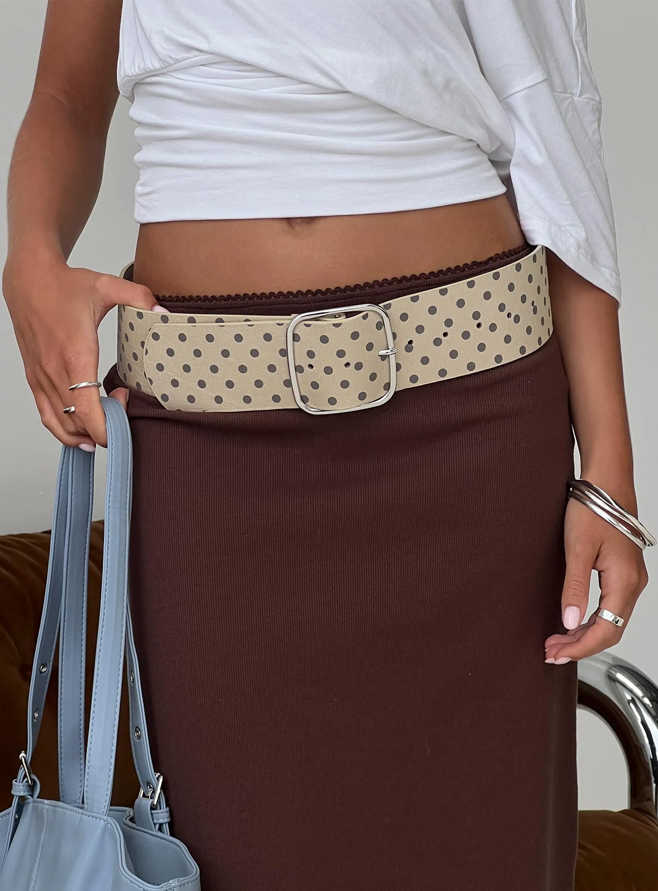 Attley Belt Beige Polka