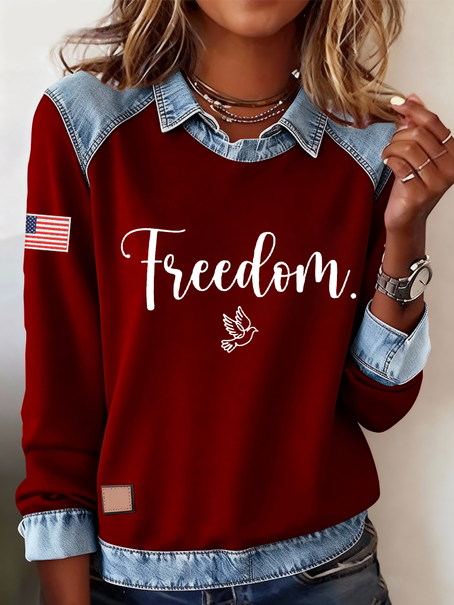 Women's Freedom Is Not Free R.I.P Charlie Kirk Casual Sweatshirt