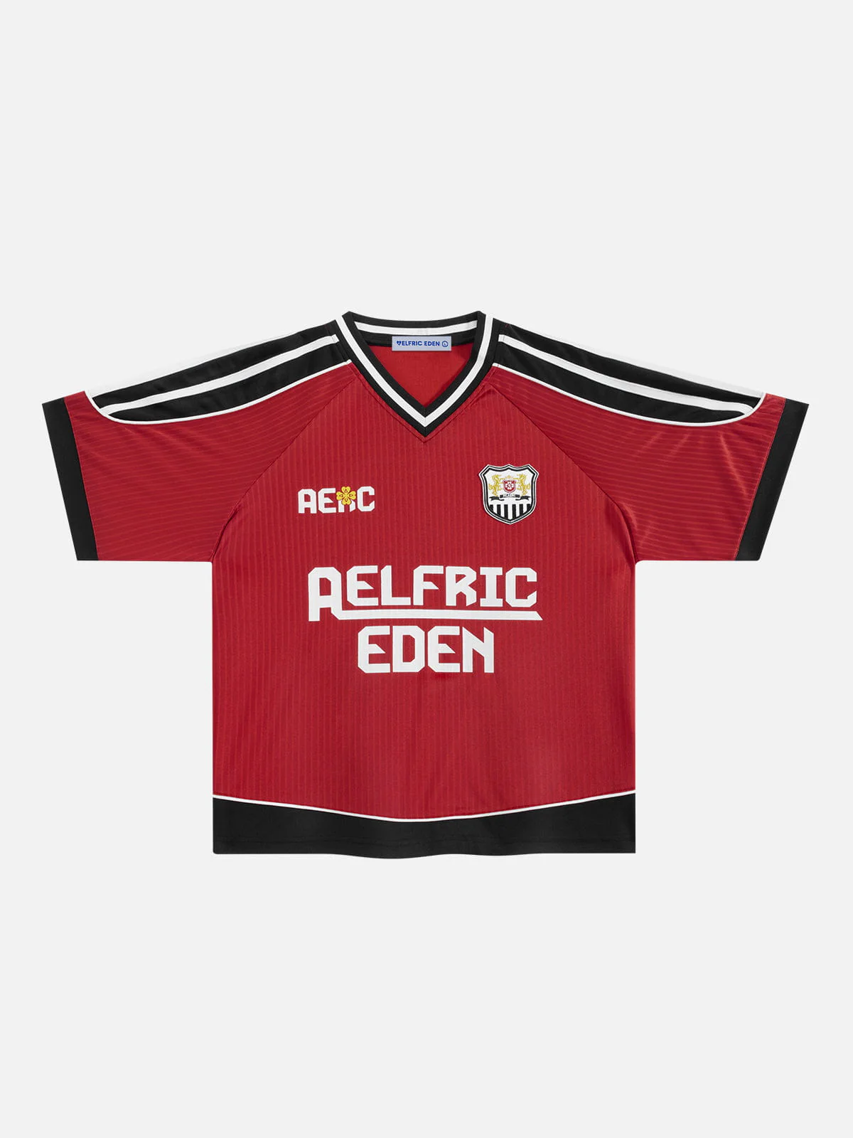 [Pre-Order] Aelfric Eden Boxy V-Neck Panel Jersey Tee