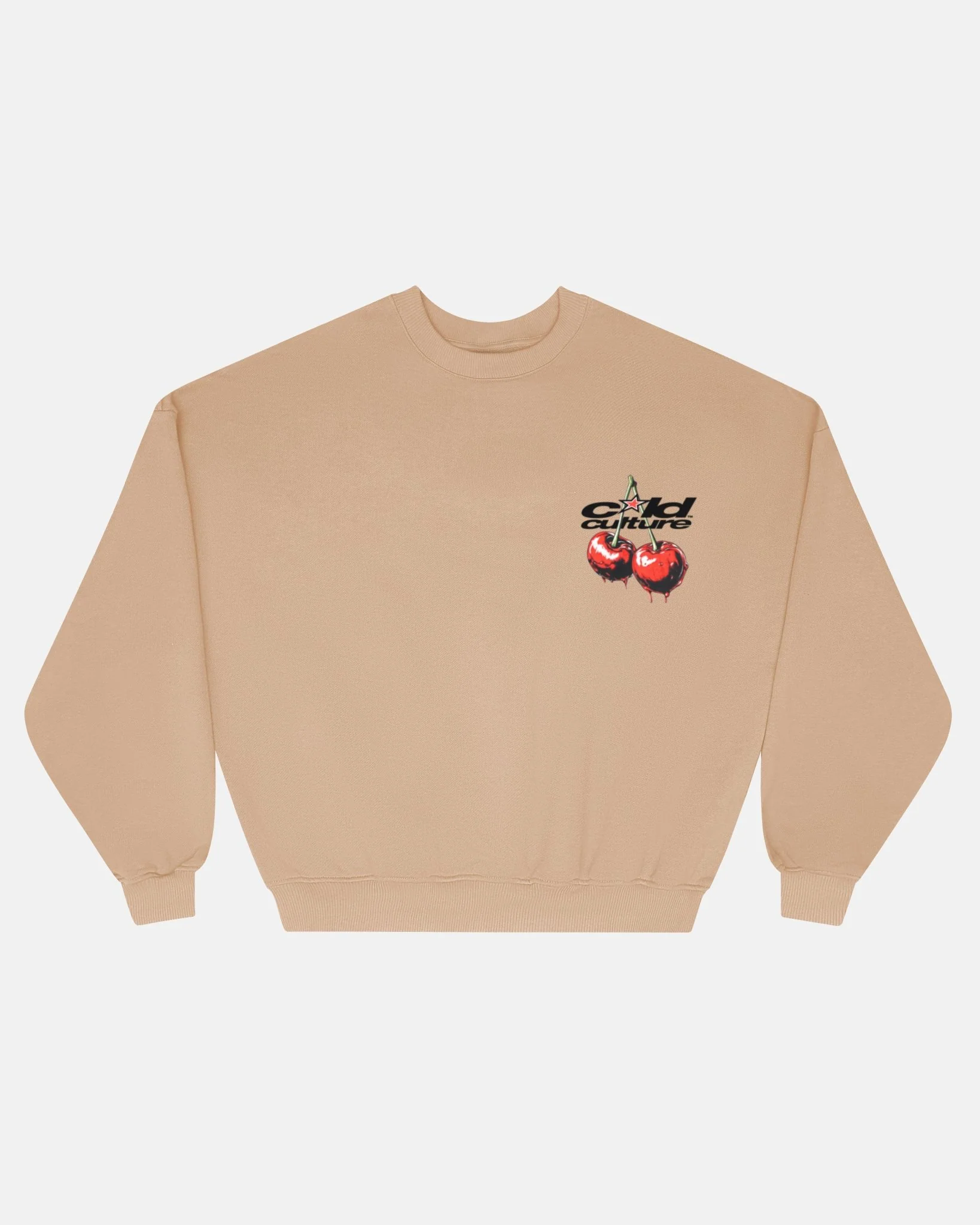CHERRY CREWNECK BEIGE