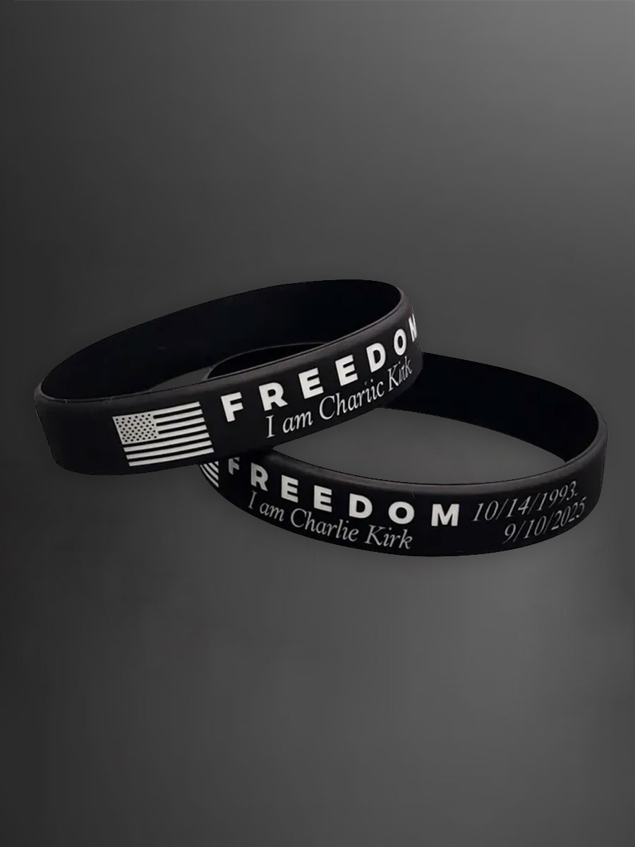Unisex Freedom Is Not Free This is the Turning Point R.I.P Charlie Kirk Print Bracelet Wristband