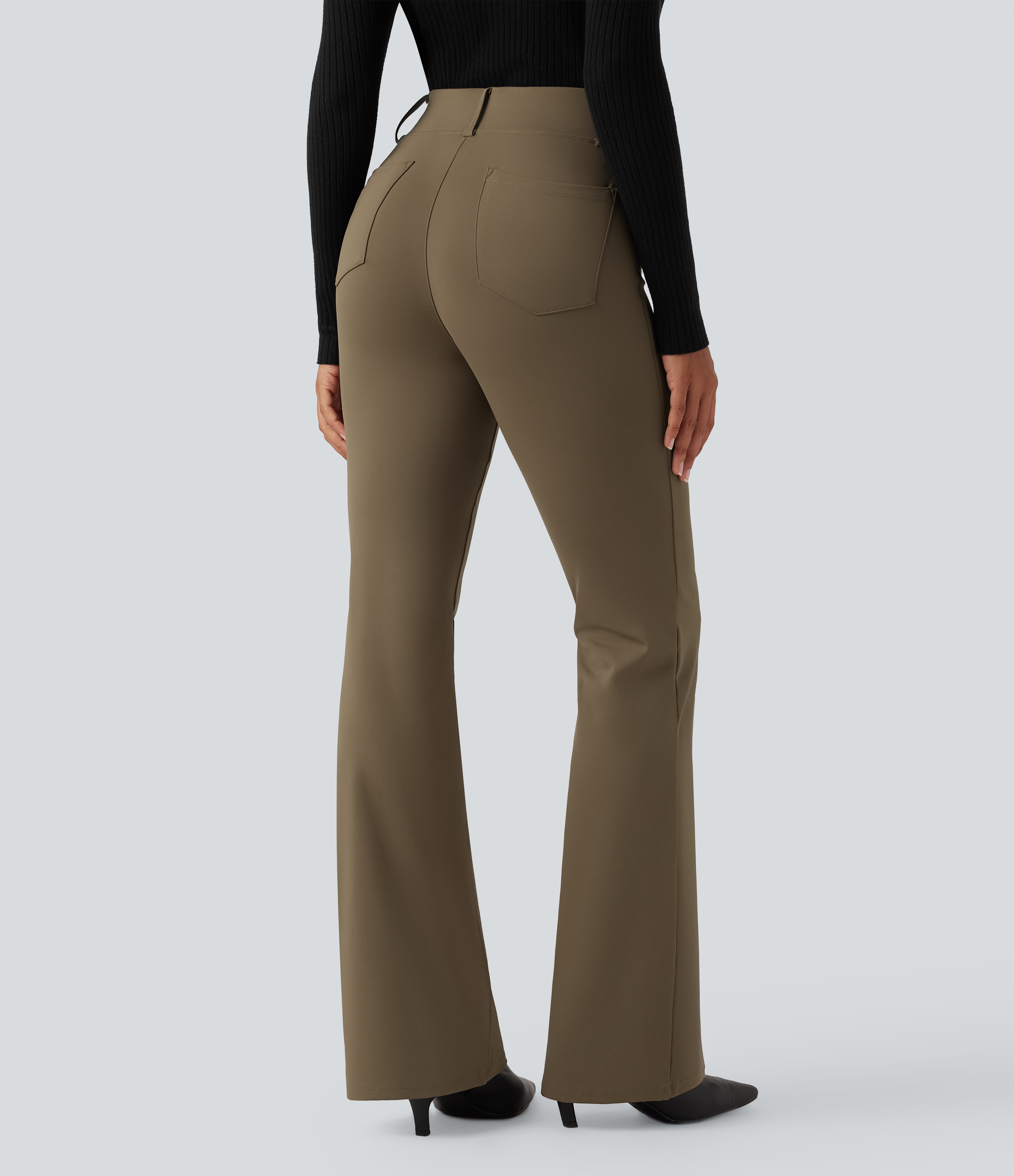 Halara Flex™ High Waisted Flare Work Pants with Pockets