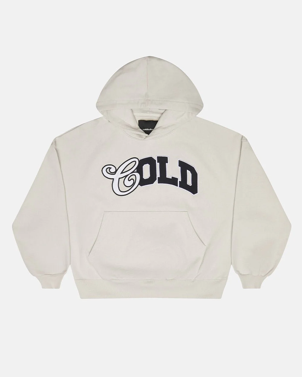 VARSITY HOODIE IVORY GREY