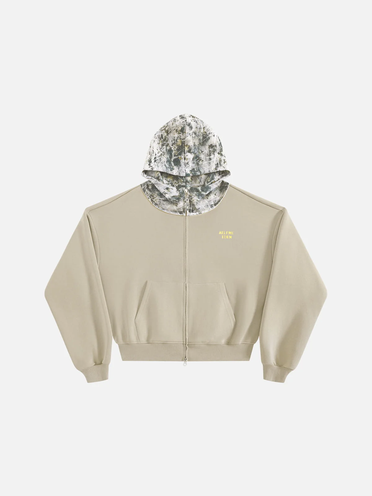 Aelfric Eden Boxy CAMO Hood Zip Up Hoodie