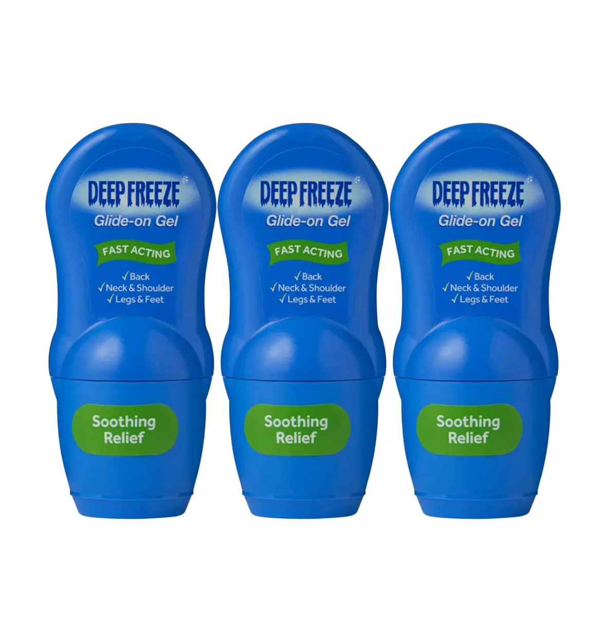 Deep Freeze Gel Glide-On – 3 Pack, 50 g