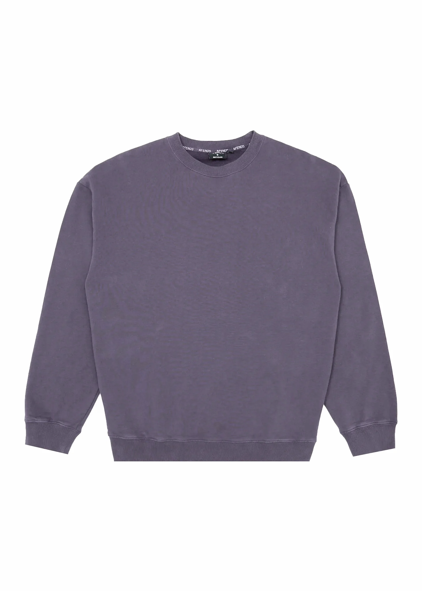 AFENDS Mens Genesis - Crew Neck - Vintage Aubergine