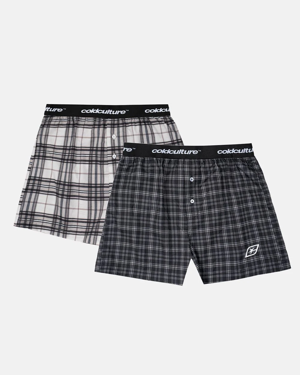 MIDNIGHT BOXERS PACK BLACK CHECKS