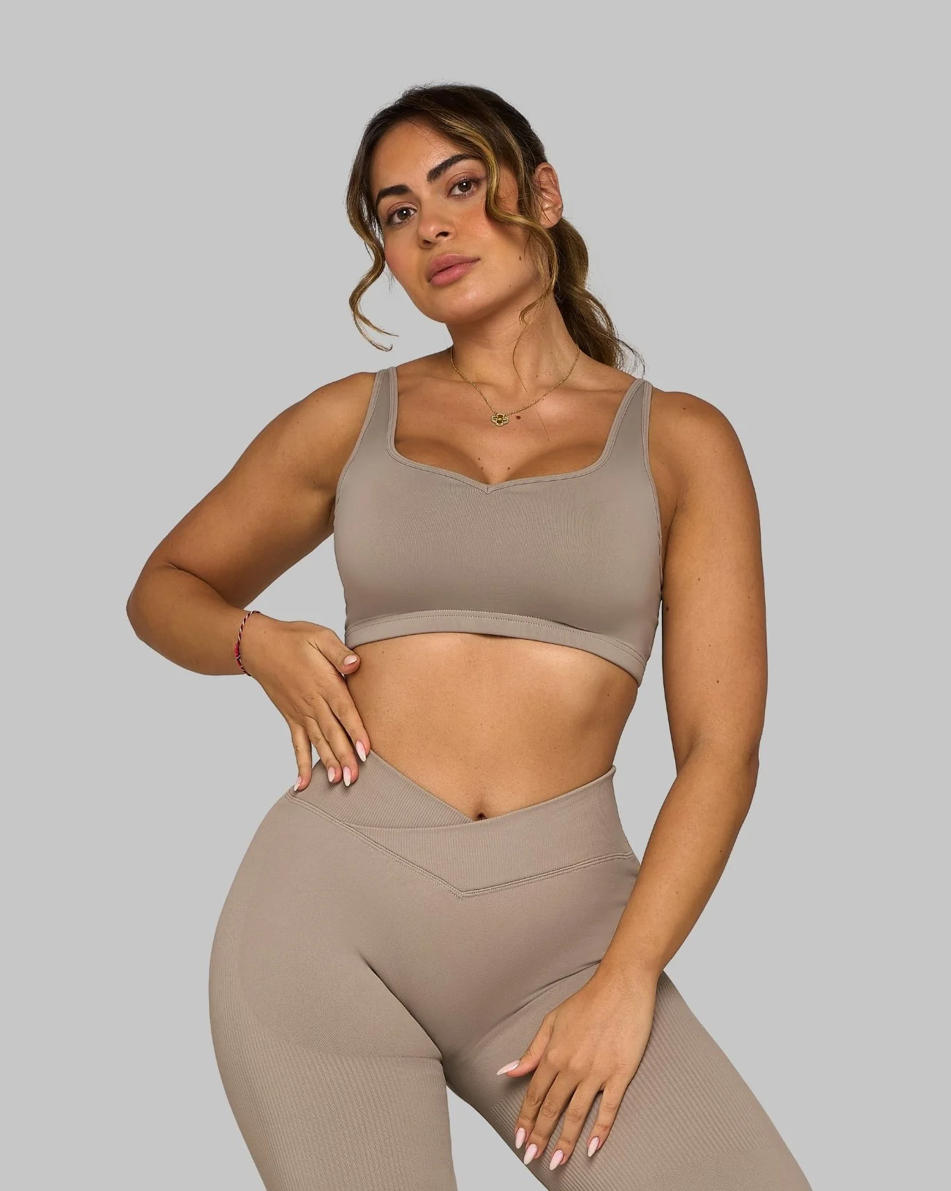 Elevate™ Sweetheart Impact Bra | Latte