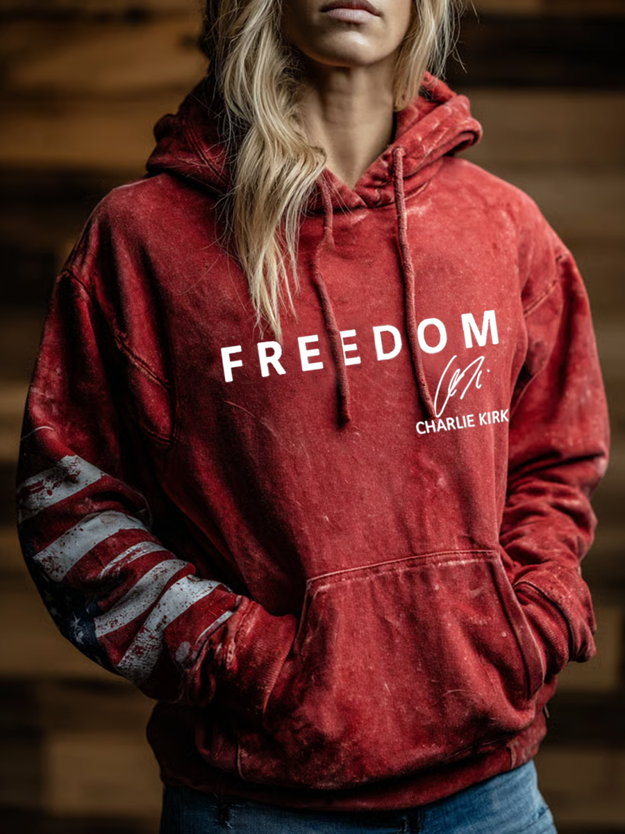Women's Freedom Is Not Free R.I.P Charlie Kirk Casual  Hoodie