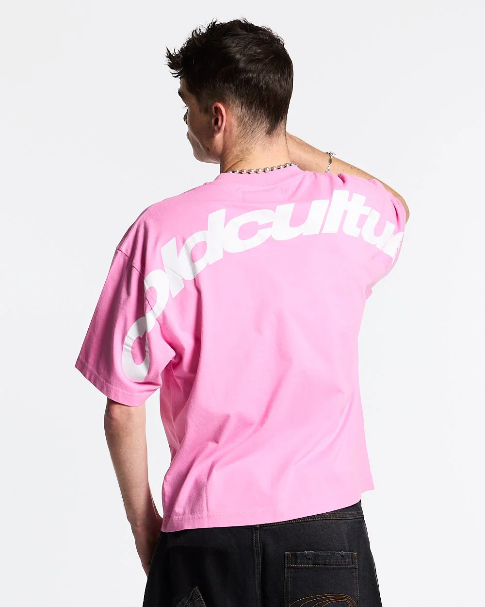 CURVED TEE FUCHSIA PINK
